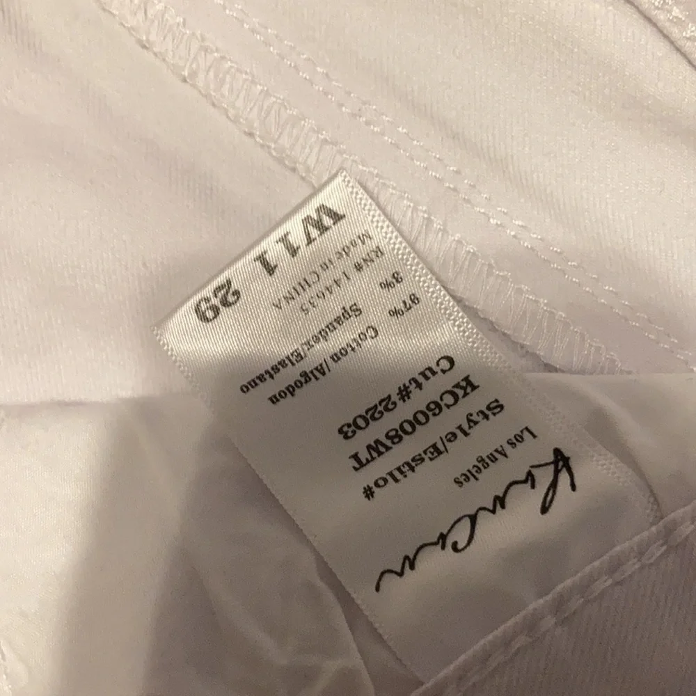 KanCan White Distressed Denim Jeans Size W11 29 - Picture 6 of 6